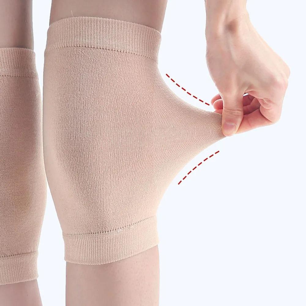 1 Pair Kneecap Support Knee Sleeve Cotton Knitted Knee Protector Plush Leg Warmers  Spring Running