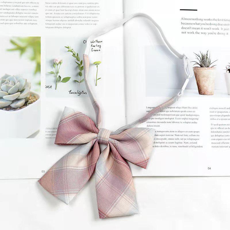 Japanese Academy Style Women's Uniform with Floral Bow Tie