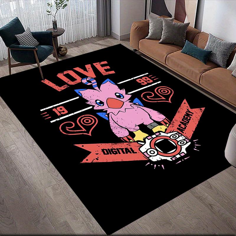 Digimon Trendy Print Design Area Rug, Digimon Fan Cozy Carpet, Great Gift.chl 60x90cm