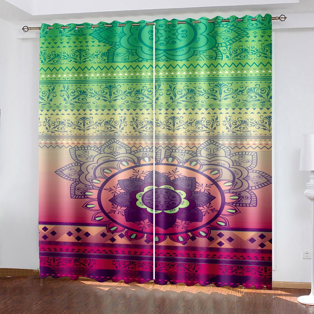 

Шторы Fresh Series, подарок для мальчиков и девочек, украшение для спальни и гостиной, прочные шторы, пригодные для машинной стирки W132cm x H160cm&Grommet