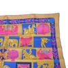 Used TORANA 9212 Carre 90 7955 Torana, ancient Indian Maurya dynasty, purple, pink, multicolored pylon silk blue,