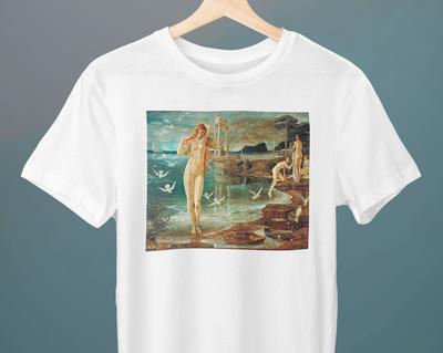 The Renaissance of Venus, Walter Crane, Unisex T-Shirt, Art T-Shirt, Mythology, Neo-Romanticism, Gift for Her, Gift for Him, Art Lover Gift