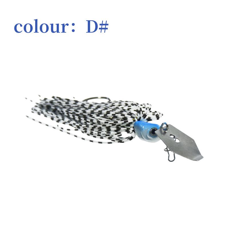 Anti-Snag Composite Spinnerbait with Whiskers, 10g/14g Water Deflector Lure