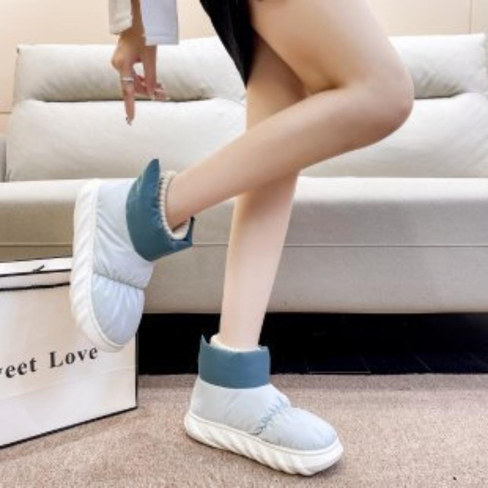 

Зимние высокие сапоги для женщин из ткани Down Snow Boots 41 павлин голубой