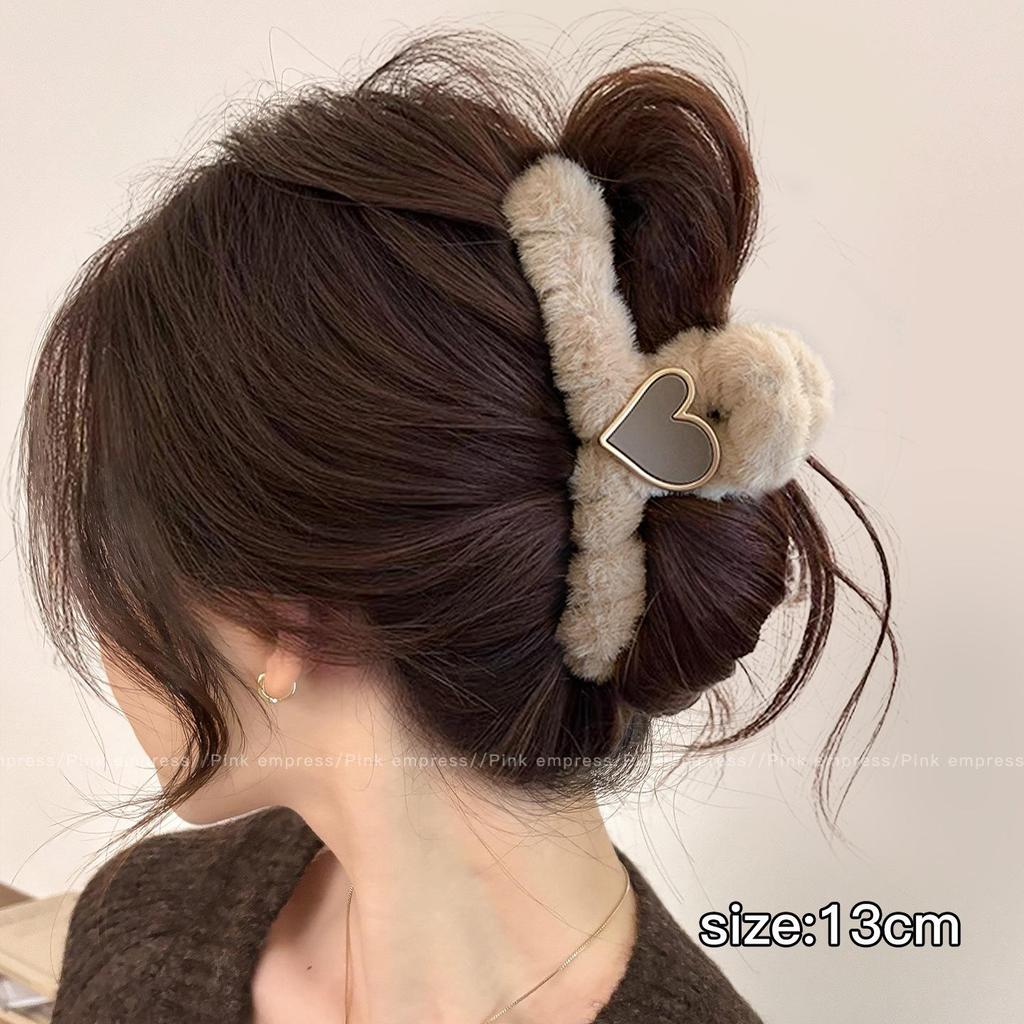 Elegant Large Hair Claw Clip for Thick Hair - High-End Korean Updo Shark Clip
