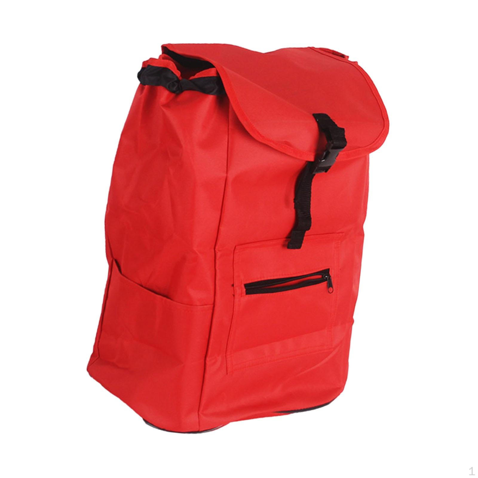 

Сумка для тележки из ткани Оксфорд, водонепроницаемая, для женщин в супермаркете красный