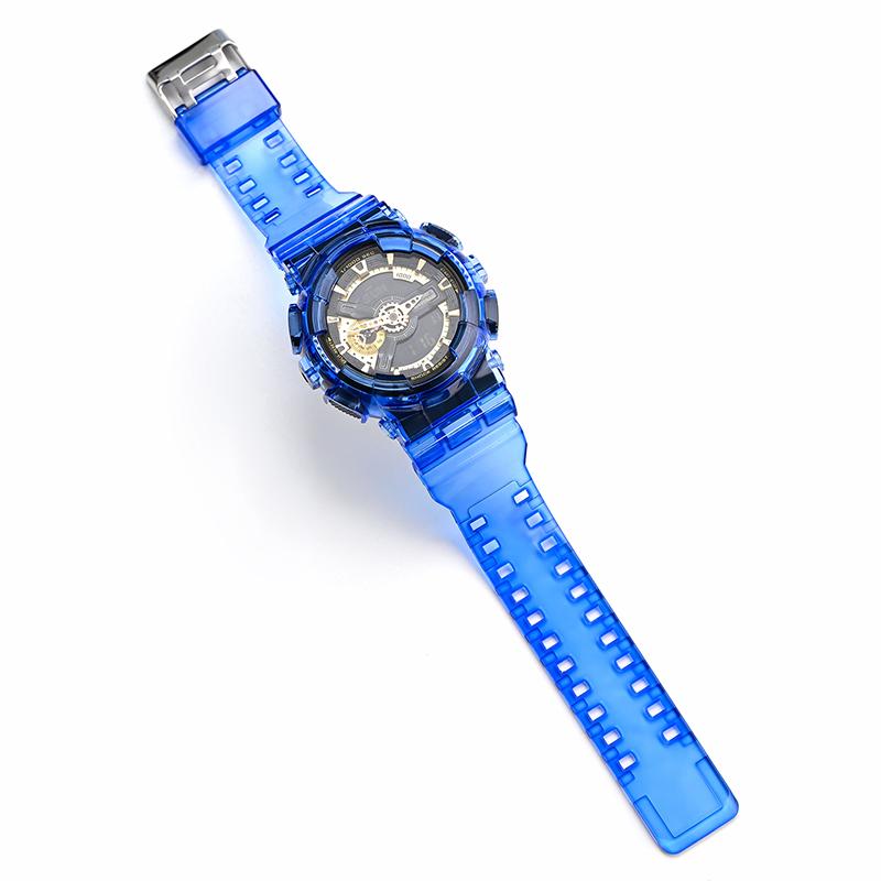 För Casio G-Shock GA-100/110/120 GD-100/110/120 GAX-100 GLS-100 Silikonarmband Boettsats Transparent Sportklocka Armband