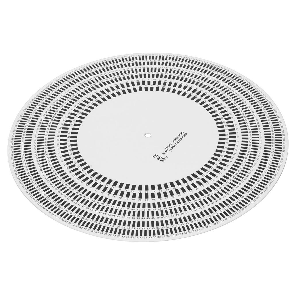 LP Music Enjoyment Adjustment Tool Disc Record Player Calibration Disc Record Adjustment Tool Stroboscope for Record Players - Black/White/1 - - -