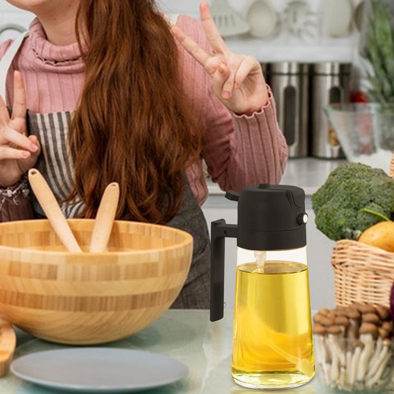 Oil Sprayer For Cooking 2 In 1 Oil Dispenser Bottle Oil Bottle For Kitchen Cooking Kitchen Gadgets For BBQ Salad Baking Air