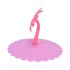 Silicone Lid Dustproof Hot and Cold Beverage Cup Cover with Flower Shape Handle for Kitchen Home