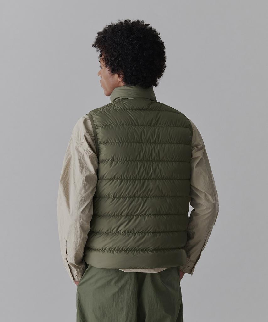 Musinsa Standard [City Leisure] High-Neck Light Down Vest [Khaki]