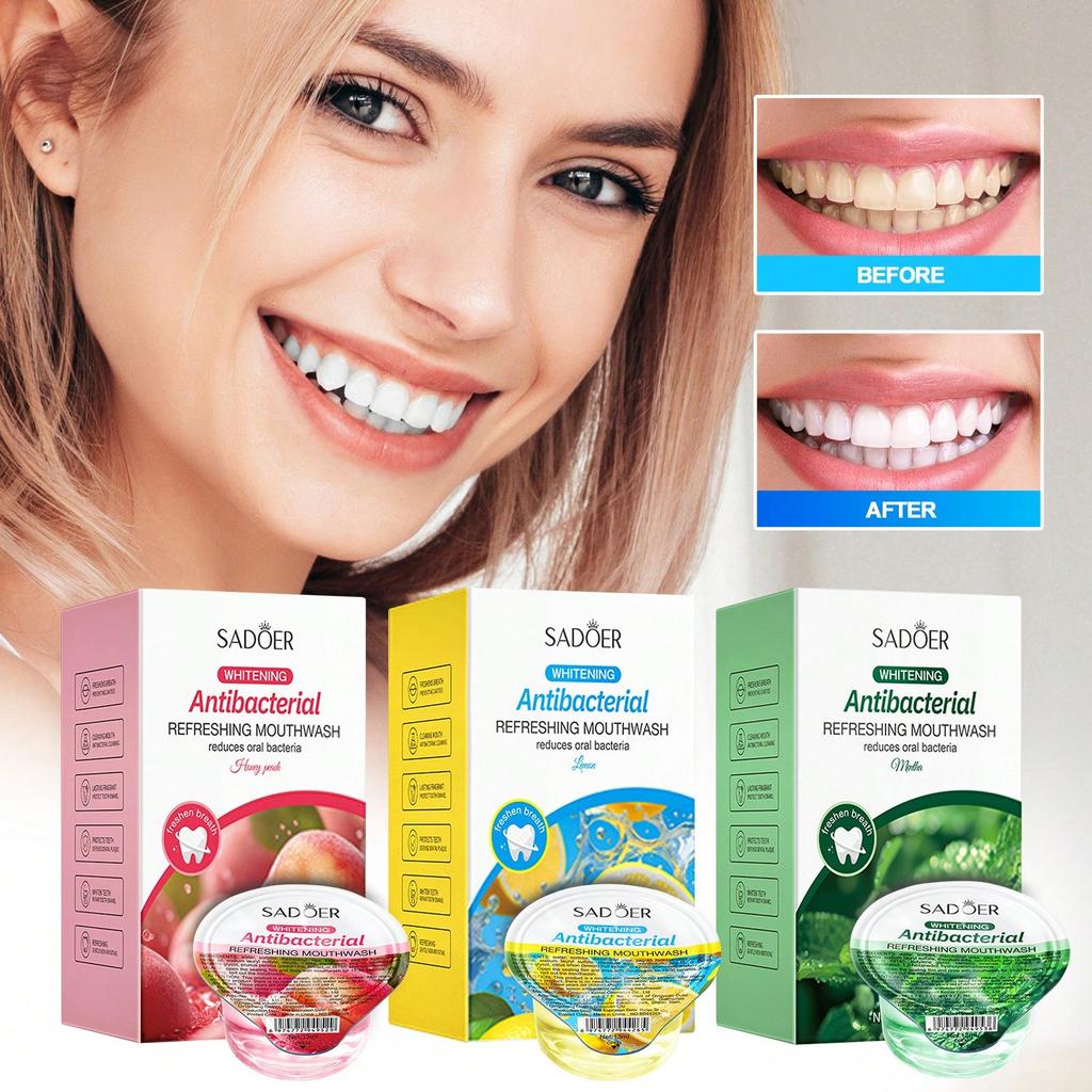 Mint Antibacterial Fresh Breath Mouthwash for Oral Hygiene Cleansing and Long-Lasting Freshness