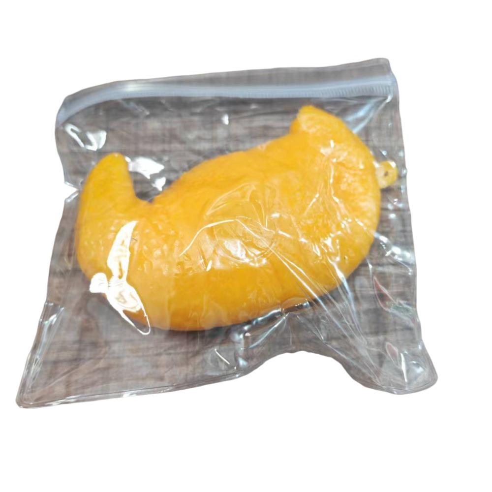 Sound Effects Crackling Food Squishy Toy Soft TPR Fidget Toy Croissant Pinch Children's Gifts