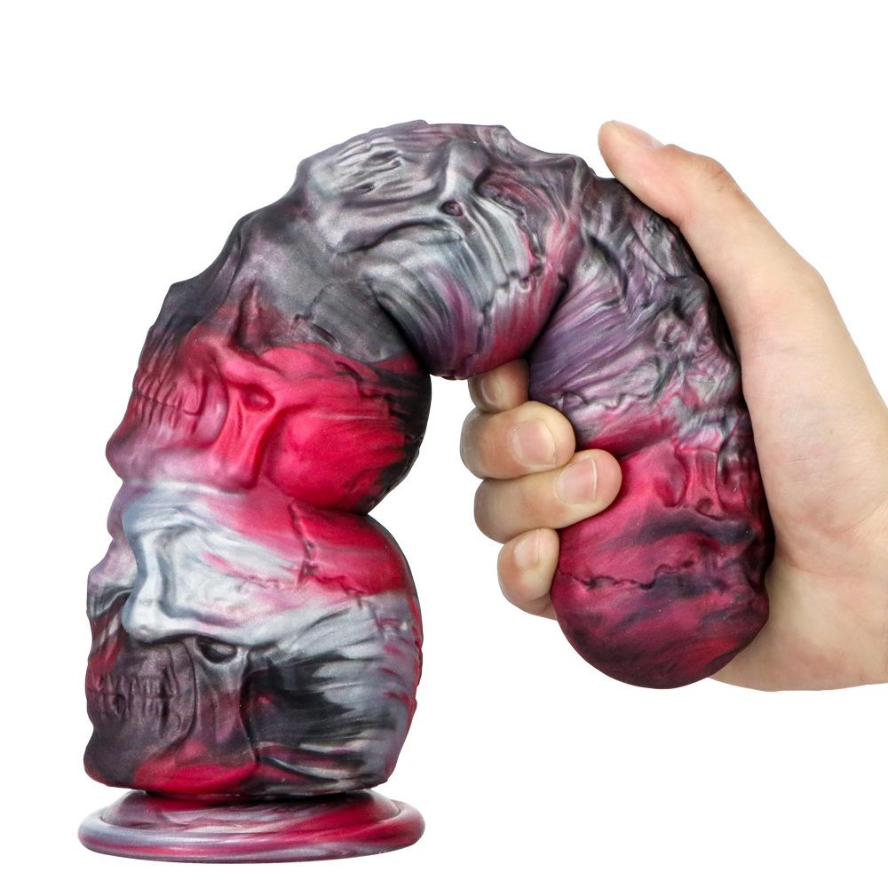 Dop Anal Craniu Silicon Dildo Simulare Expander Anal Masturbator Jucărie Sexuală pentru Adulți Strap-on Cock Dick Mare Fisting BDSM