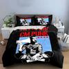 Tattooed Fighter with Megaphone Bedding Duvet Cover Set Duvet Cover Pillowcases  (1*Duvet Cover 2*Pillowcases, without duvet insert)