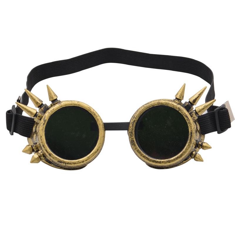 Steampunk helmet with goggles, retro glasses, outdoor sports gothic decoration, windproof protective eyewear, sunglasses
