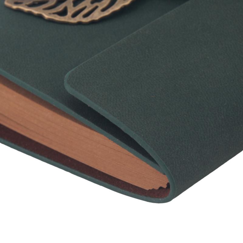 Retro Leaf Notebook School Office Stationery Diary Notepad Literature PU Leather Note Book Traveler Journal Planners Gifts