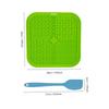 Silicone Pet Slow Feeder Mat with Suction Cup - Non-slip Licking Plate for Dogs and Cats