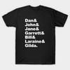 Men Black Print T-shirt The Greatest Snl Cast: Experimental Jetset Style No-Cut Transfer Paper Print Cotton Tshirt
