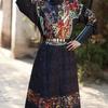 Chinese Tang Dynasty Style Hanfu Round Neck Robe Men and Women Couples Flying Fish Clothes