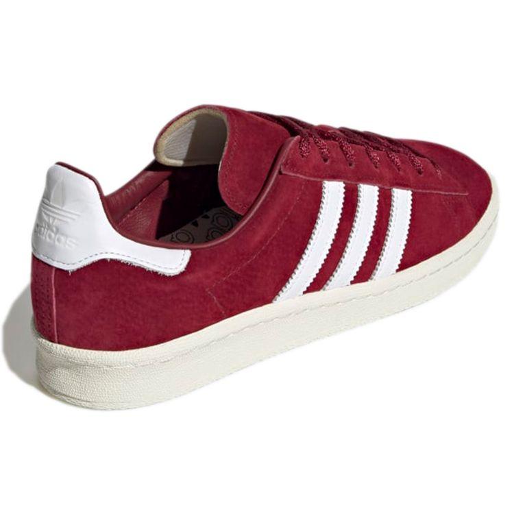 adidas Campus 80s Collegiate Burgundy Unisex Sneakers Red Cloud-White Off-White GX9404