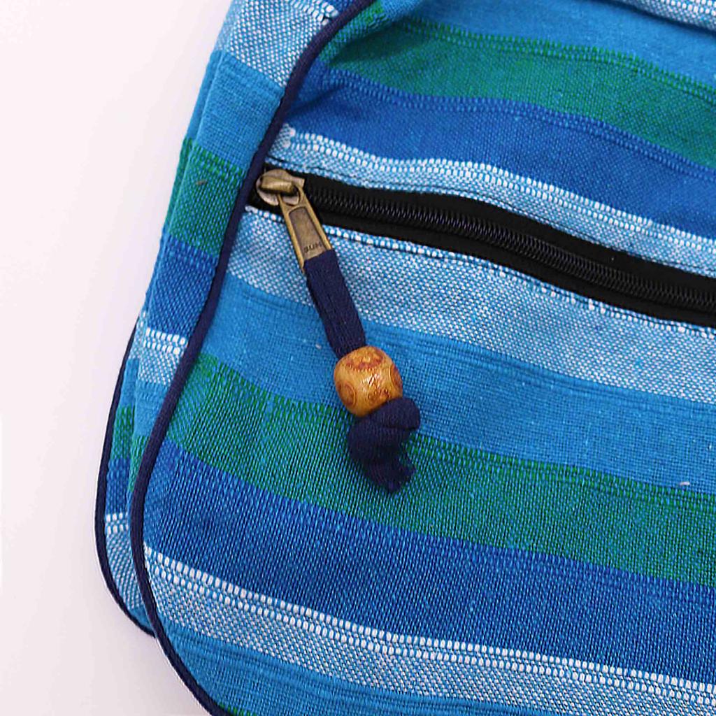 Sling Bag Adjustable Strap Blue Nepal