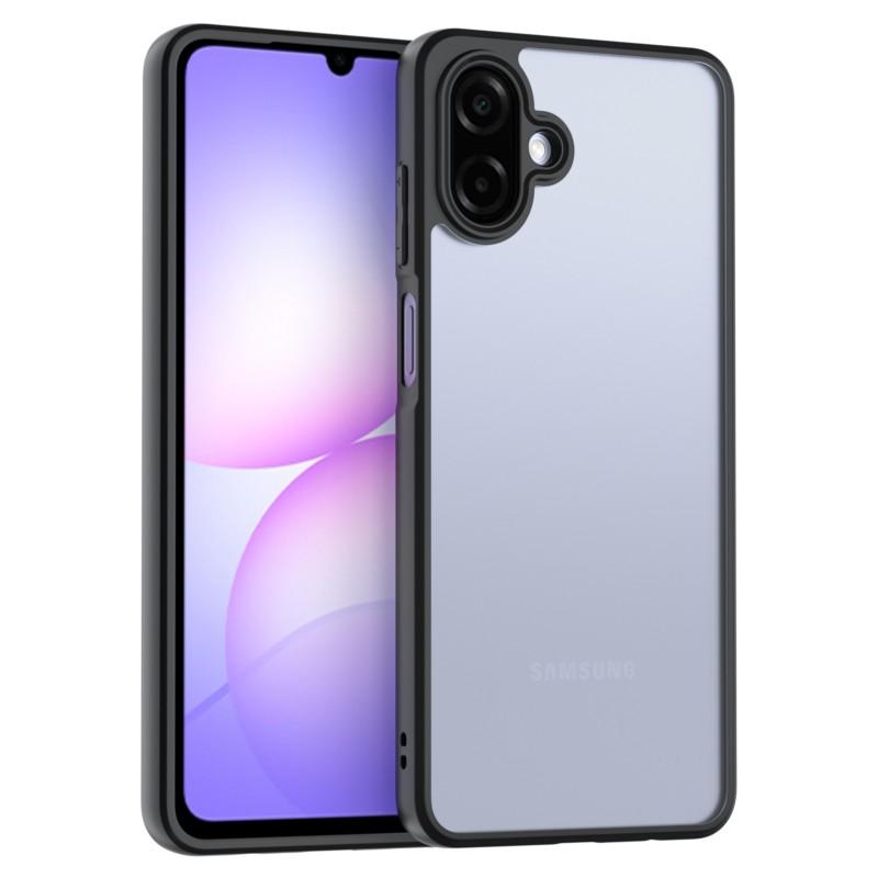 For Samsung Galaxy A07 Case For Samsung Galaxy A07 5G Anti-Shockproof TPU Transparent Black Frame Case For Samsung Galaxy A07 5G