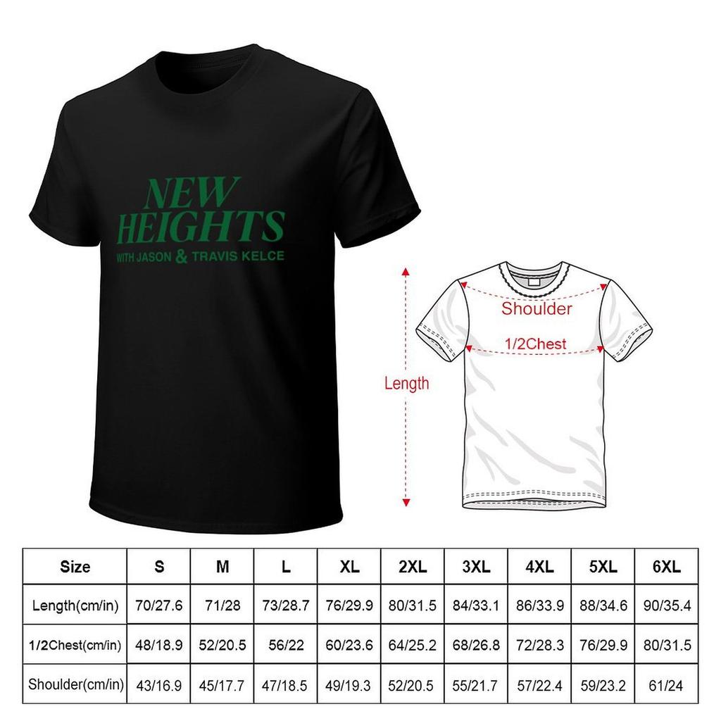 New Heights Merch New Heights Podcast T-Shirt Sweat Animal Prinfor Boys Quick Drying Blanks Mens Funny T Shirts
