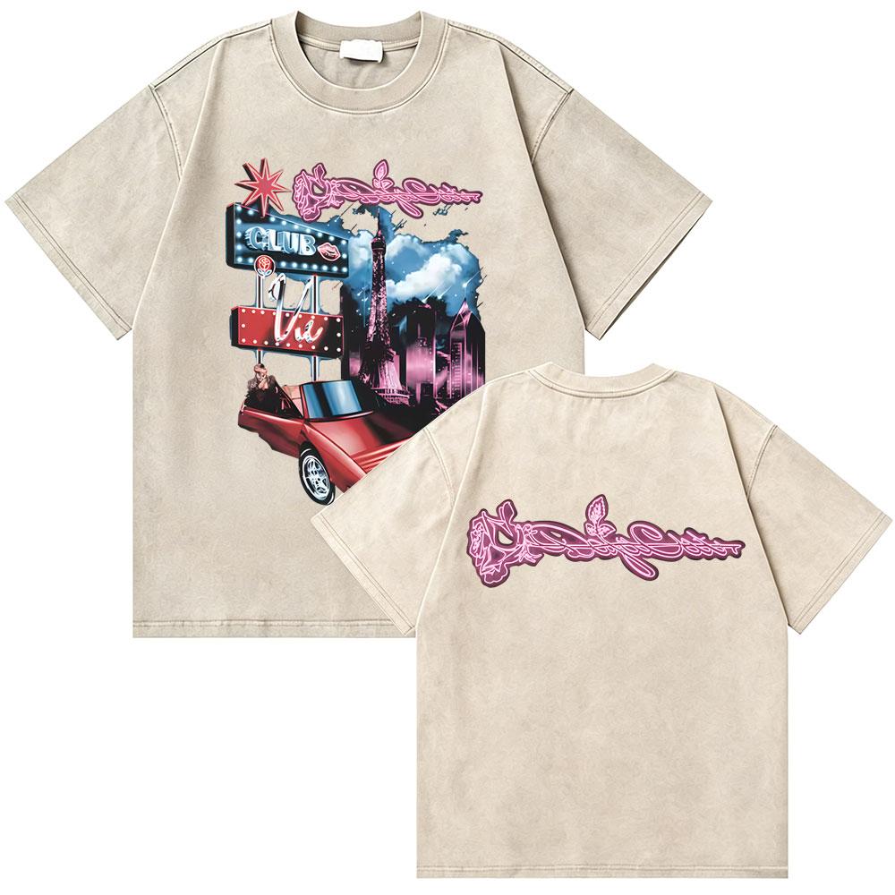 Washed Vintage Rapper Doja Cat Say So Graphic Tshirts Men Women Hip Hop Oversized T Shirt Male Fashion Casual Short Sleeve Tees