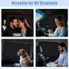ZATOOTO Suede Car Window Shades 4PCS - Car Window Covers For Ultimate Privacy, UV Protection, And Heat Ulation, Sun Shade Perfect For Camping,