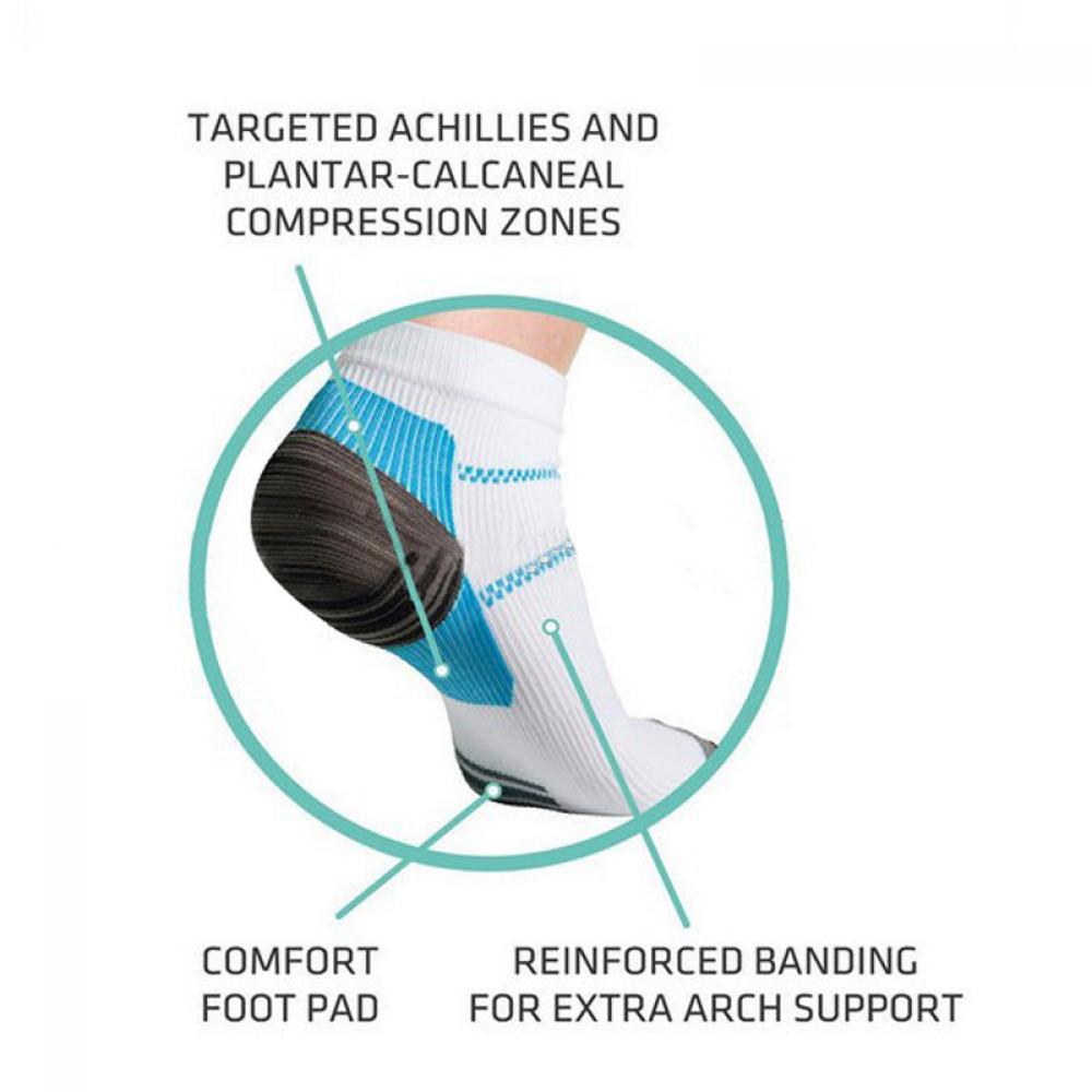 Womens Spurs Sport Plantar Pain Foot Fasciitis Socks Heel Compression