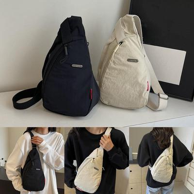 Chest Bag For Men Women's One-shoulder Cross-body Shoulder Bag Small Casual Bag Sports Outdoor B7Z1