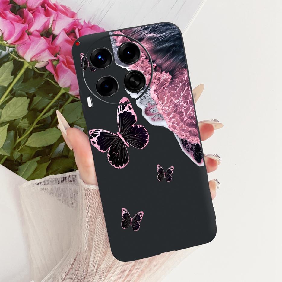 For Tecno Camon 30 Premier Case CL9 Luxury Butterfly Painted Cover Soft TPU Phone Case For Tecno Camon 30 Pro 5G Camon30 4G Bags