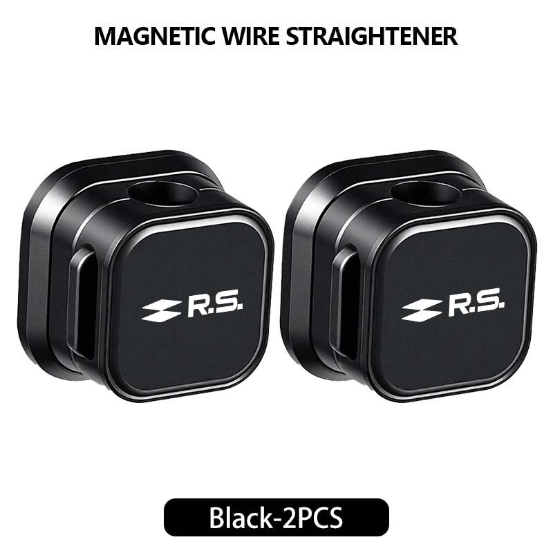 Magnetic Cable Clip Smooth Adjustable Cord Holder Wire Keeper For Renault Symbol Clio 3 4 Sparco Dacia RS Megan Scenic EspaceT
