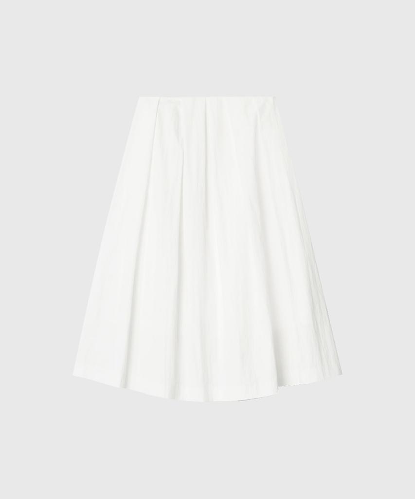 Lugkaeseuteu Emily Midi Flare Skirt_White