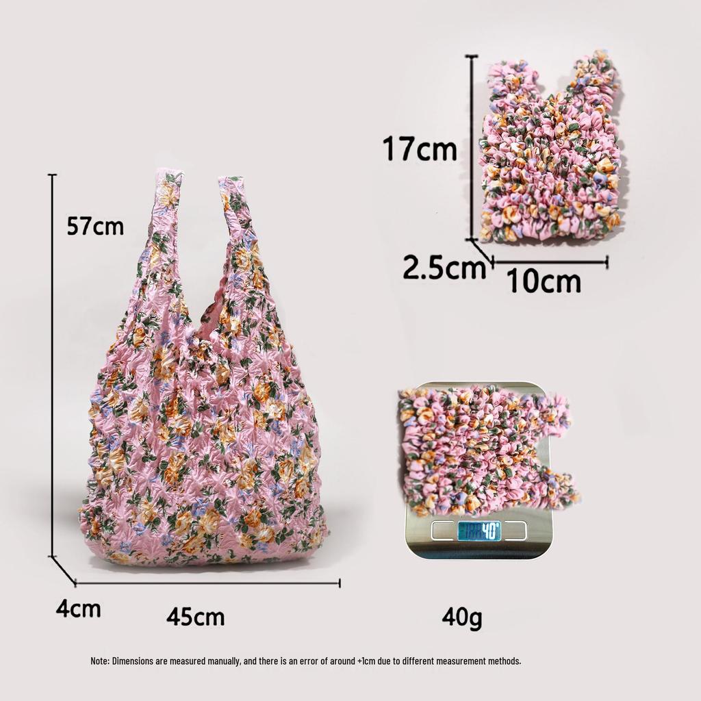 Bolso de Mano Plegable Erizo Flor Transfronterizo: Bolsa Mágica Telescópica Plegable de Piña Miura
