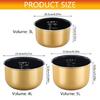 Practical Heat Efficient Rice Pot Insert Replacement 3L 4L 5L Size Option Nonstick Surfaces Suitable for Most Cookers