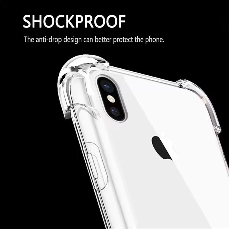 Shockproof Soft Case For iPhone 17 Air 16E 15 14 13 12 11 X XR 7/8 Ultra Thin Silicone Transparent Clear Back Cover For iPhone17 17Pro Max Slim Shell