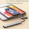 8 In 2 Docking Station USB Type C HUB with 3.5mm Audio Jack Adapter Micro SD Card Reader Laptop Tablet Phone Disk Converter