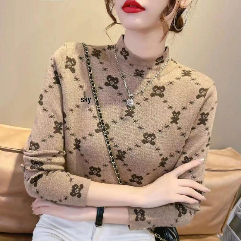 

Женская кашемировая футболка с полувысоким воротником - Зимний базовый слой с флисовой подкладкой, теплый, облегающий XL