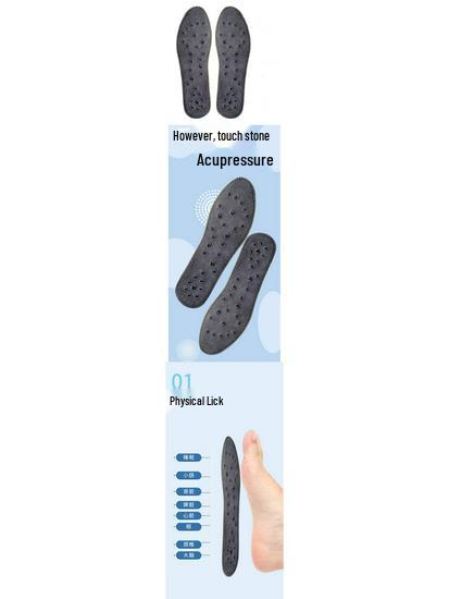 Breathable Magnetic Therapy Acupoint Massage Insoles with Heating Pads