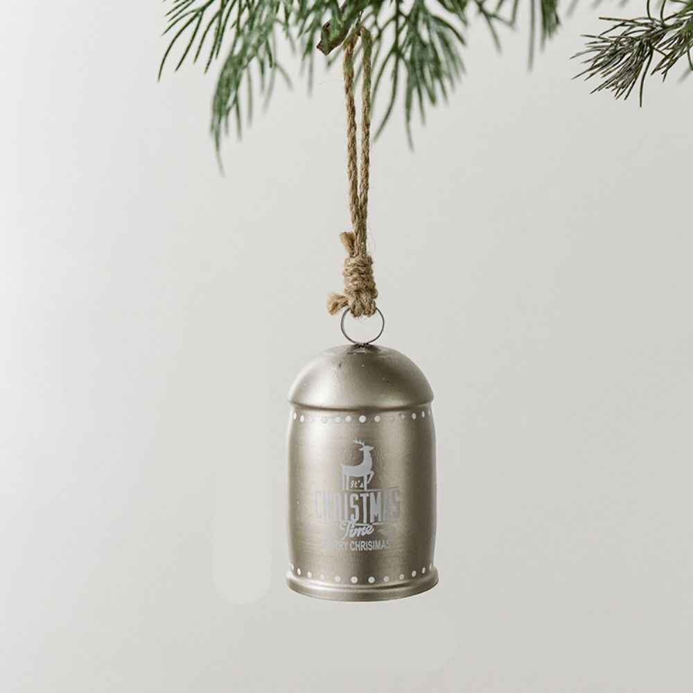 Elk Jingle Bell Pendant Snowflake Christmas Tree Decorations Gift Christmas Bell Pendant  New Year