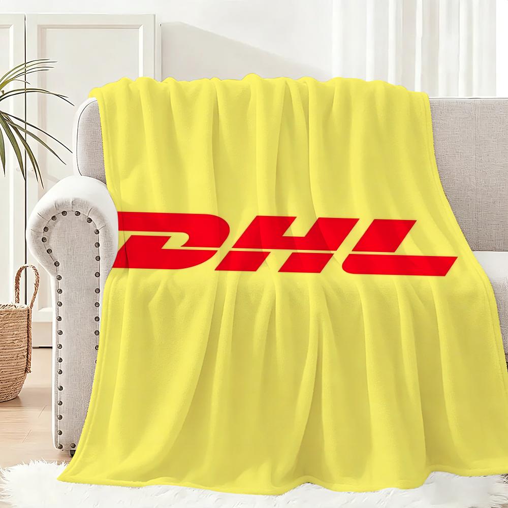 D-Dhls Expresss Throw Lightweight 240G Flannel Blanket Soft Skin-Friendly For Summer Cooling