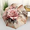 1pc Vintage Rose Nautical Map Umbrella with Plastic Handle,Compact & Stylish,Suitable for All Seasons Ptys26011