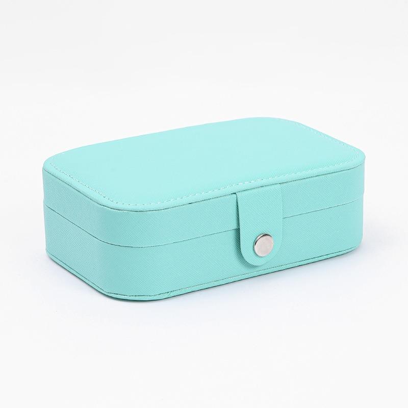 Jewelry storage box High-grade anti-oxidation stud earrings, necklace, jewelry ring grid desktop large-capacity display box
