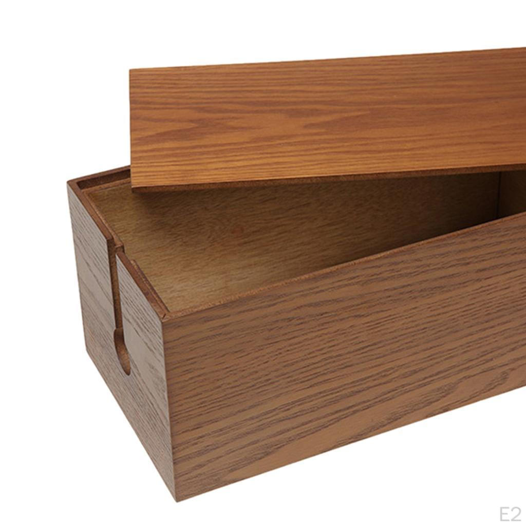 Cable Management Box Made of Wood Material for