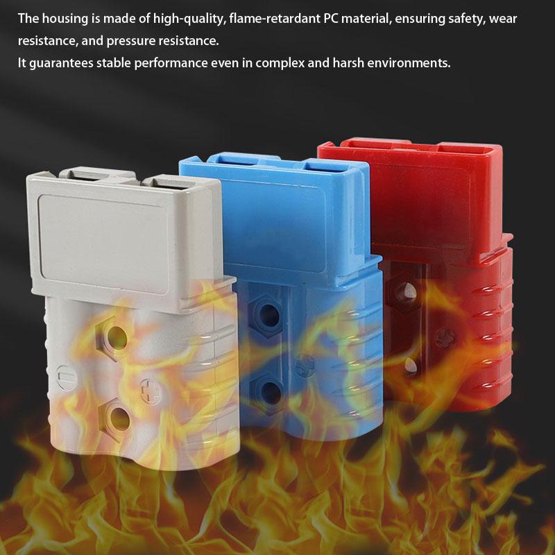 2PCS For Anderson Connector Plug Electric Forklift EV Car Battery Quick Connect Disconnect Power 50A 120A 175A 350A 600V Plug