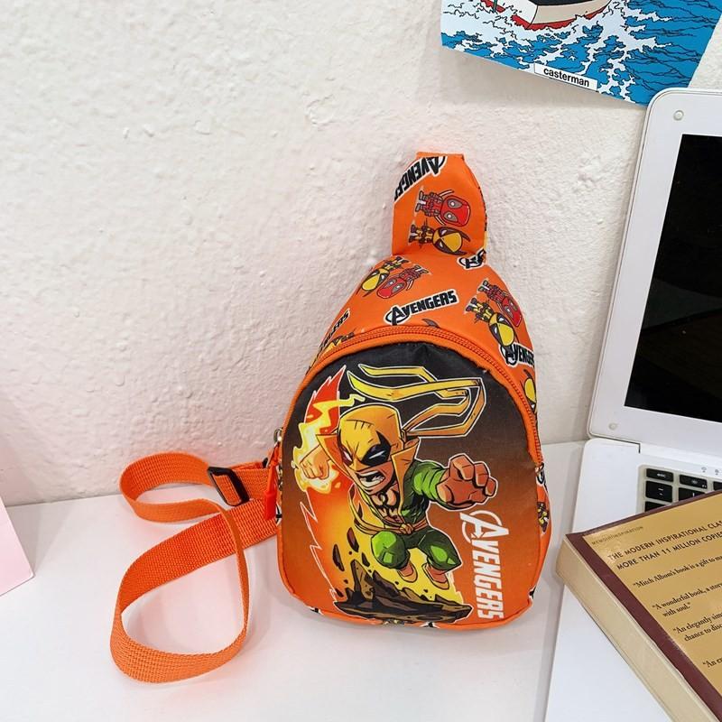 Avengers Spider Man Kids Chest Bag With Polyester Lining And Breathable Durable Design For Preschool Children