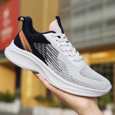 Sports Shoes for Men Large-sized New Mesh Breathable Running Shoes Lightweight and Comfortable Shoes, Shock Absorption Running Shoes