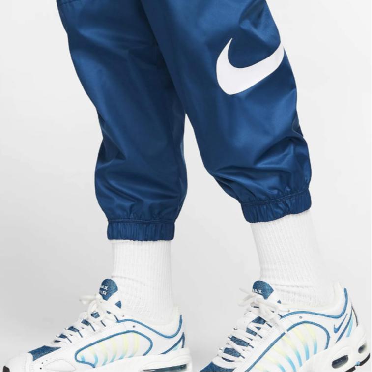 Nike Logo Pocket Loose Fit Cuffed Casual Pants Women Bottoms Blue CJ3776-432